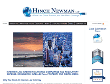 Tablet Screenshot of hinchnewman.com